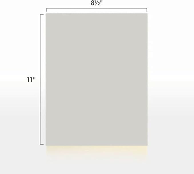 Colored Copy Paper, 20 LB 8.5 X 11, 500 Sheets (Grey)
