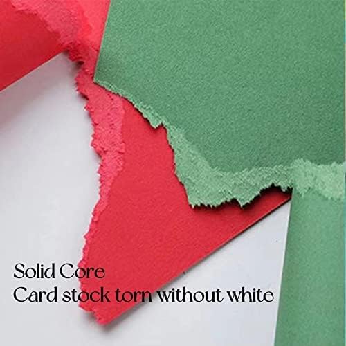 30Sheets Christmas Cardstock Paper 8.5×11 in, 230gsm/80lb Thick Card stock,Printer Paper, Party Decors,Paper Craft, School Suppliesred (red green white)