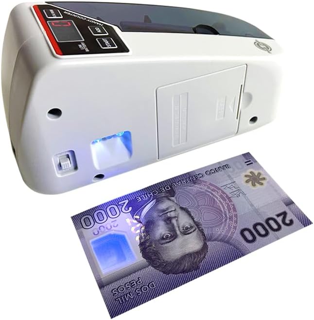 Portable сash Counter ELROTONEG V30 Money Counter with UV lamp Portable Bill Counting Machine, 600 banknotes/min