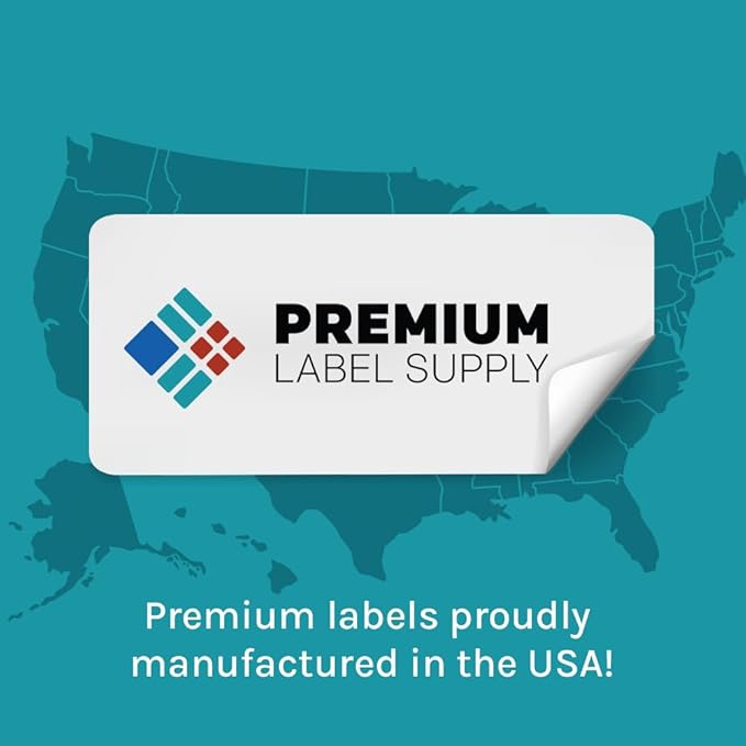 Premium Label Supply White Sticker Barcode Labels – 1.5" x 0.5" – Laser/Inkjet Compatible – (100 per Sheet), 1000 Sheets – 100,000 Total Adhesive Labels