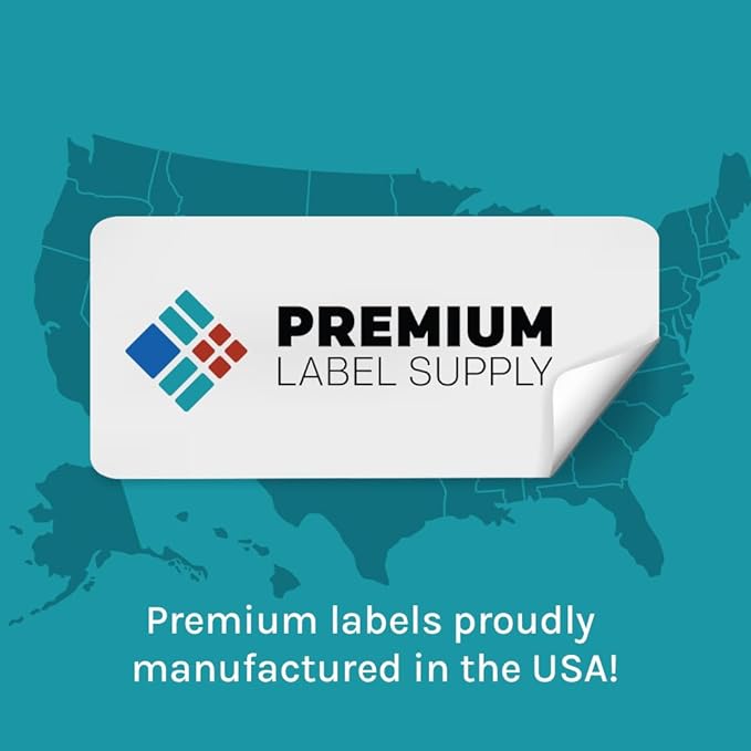Premium Label Supply White Sticker Barcode Labels – 1.5" x 0.5" – Laser/Inkjet Compatible – (100 per Sheet), 100 Sheets – 10,000 Total Adhesive Labels