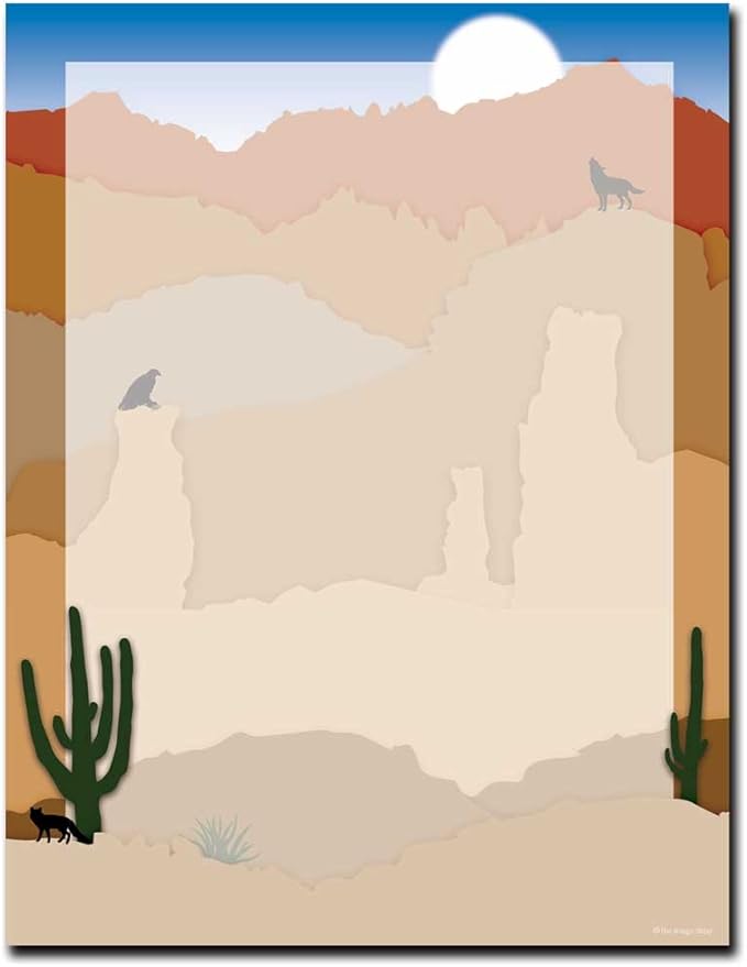 Southwest Sunrise Letterhead Laser & Inkjet Printer Paper, 25 pack