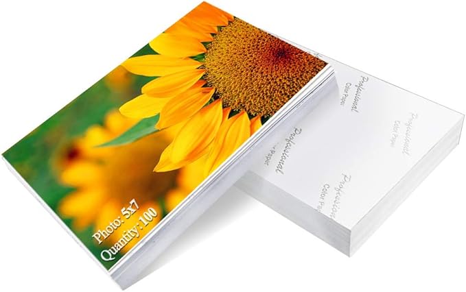 Photo Paper 5x7 inch High Glossy Paper 100 Sheets