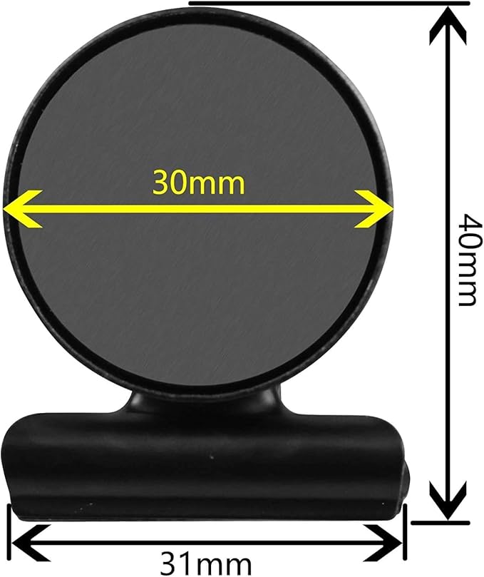 VNDUEEY 20 Pack Black Fridge Magnets, Refrigerator Magnets, Magnetic Clips Heavy Duty, Magnet Clips for Whiteboard Locker Photo Displays on Home& Office &Teaching