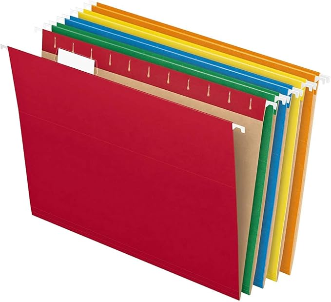 Pendaflex Recycled Hanging Folders Legal and Letter Size, Assorted Colors, 25 Per Box (81632, 81663)