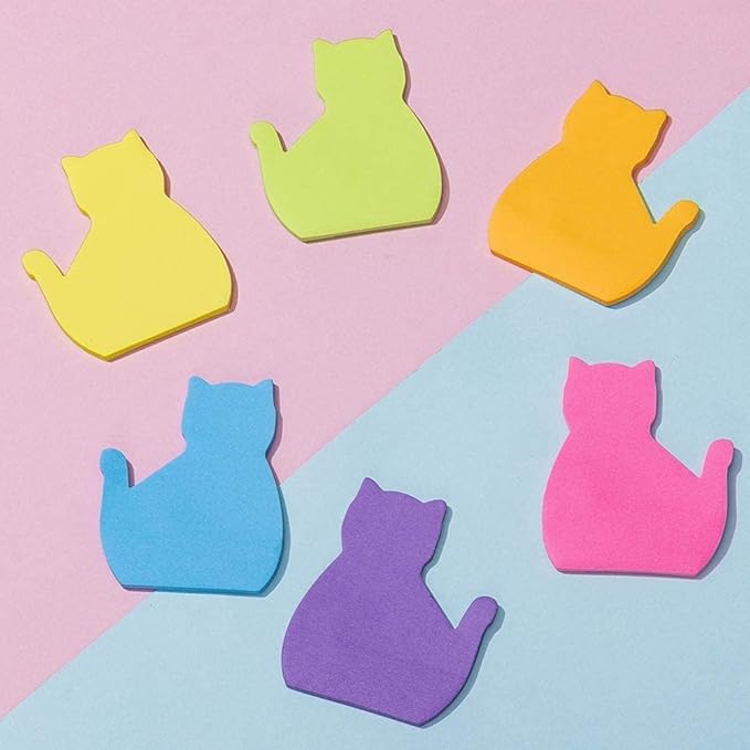 720 Sheets Cat Sticky Notes Set, Cat Lover Gifts for Women, Cute Cat Office Supplies, Office Desk Accessories for Work School Office