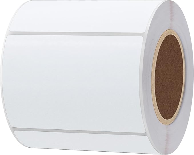 Hybsk 3x2 inch Direct Thermal Labels for Barcodes, Address, Compatible with Rollo Label Printer & Zebra Desktop Printers (3"x2",4 Rolls White)