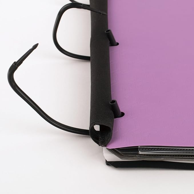 Five Star Flex Refillable Notebook + Study App, College Ruled Paper, 1-1/2 Inch TechLock Rings, Pockets, Tabs and Dividers, 300 Sheet Capacity, Purple (29324AB6)