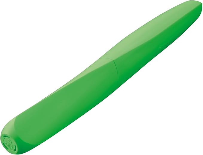 Pelikan Twist Fountain Pen with 1 Ink Cartridge, Medium Nib, Neon Green, Boxed (807258)
