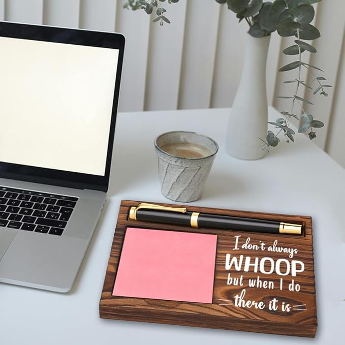 Funny Quotes Office Sticky Note Holder, Cute Humor Sticky Note Holder, Thank You Appreciation Gifts for Friends Women Men Coworkers, Office Desk Self-Stick Note Pad Holders YB366