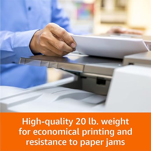 Amazon Basics 92 Bright Multipurpose Copy Paper, 11 x 17 Inches, Pack of 5, 2500 Count, White