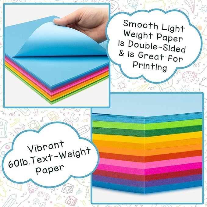 Hygloss White Paper - 24 lb, 89 GSM, Acid-Free, Fade-Resistant, 11x17-Inch Ledger Size Color Copy Paper, 90 Sheets