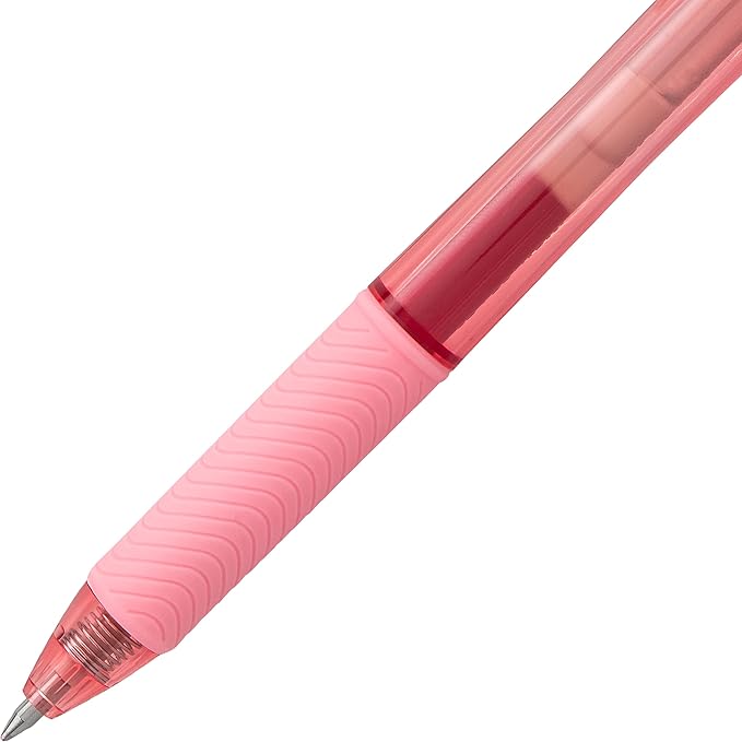 Pentel Energel-X Pastel Barrels Retractable, Medium Line, Assorted Ink Colors Pack of 6 (BL107FBP6M)