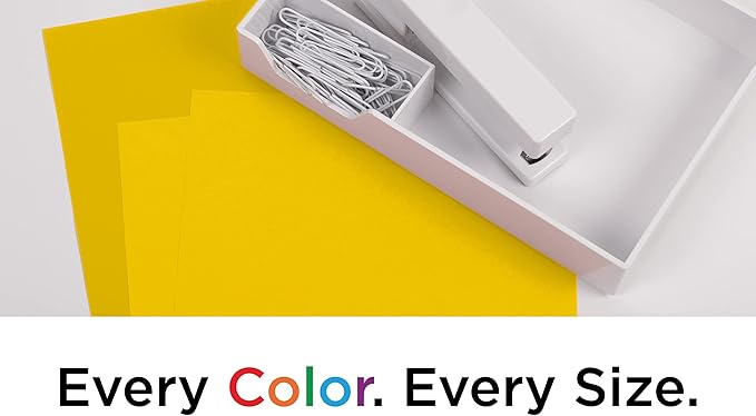 JAM PAPER Colored 24lb Paper - 90 gsm - 8.5 x 11 - Yellow Recycled - 50 Sheets/Pack