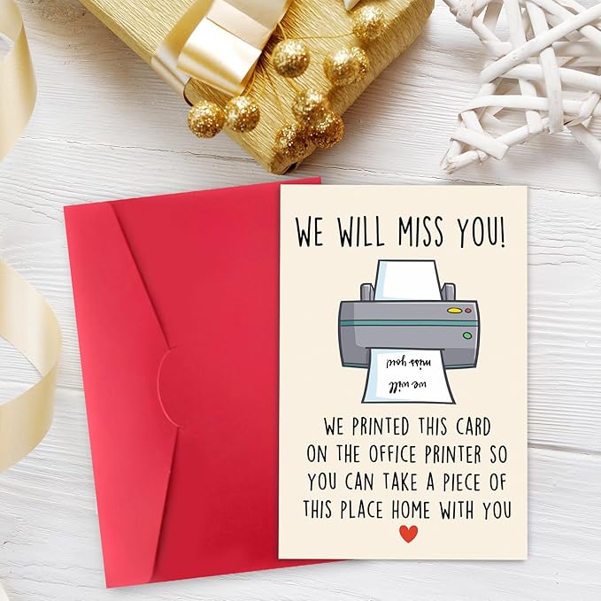 Funny Printable Retirement Card for Coworker or Boss,Happy Retiring Card Gift for Him Her,We Will Miss You, Leaving for Retiring Coworker Colleagues Boss