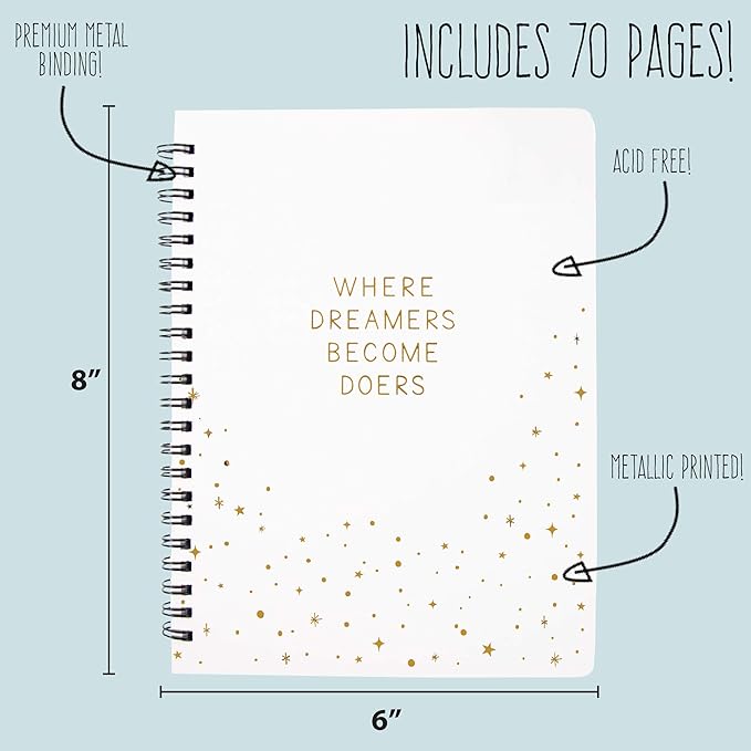 STMT D.I.Y. Dreamers Become Doers Journaling Set, Stationery Set, Bullet Journal Kit, Journaling Kit, Journals for Teen Girls, DIY Journal Set for Girls Ages - 8+