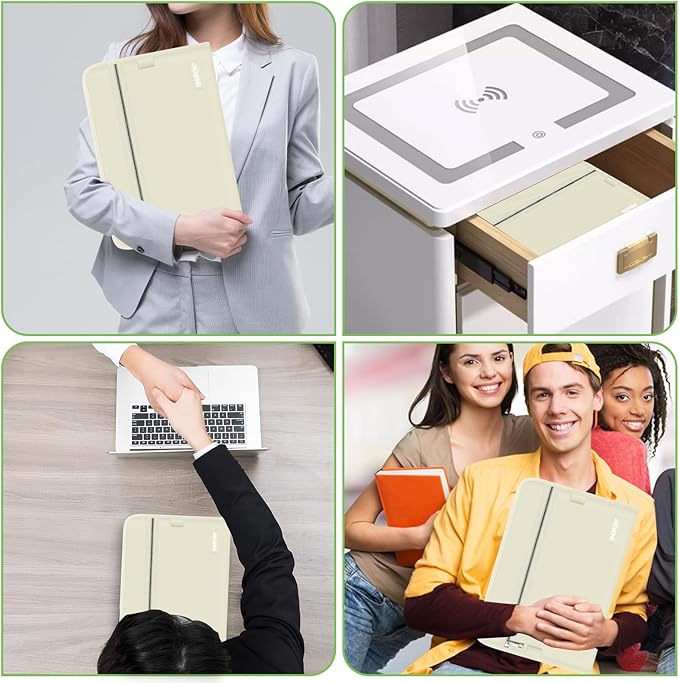 ENGPOW Accordion File Organizer,Fireproof 13 Pockets Expanding File Folder,Document Organizer Folder with Zipper&Labels,Portable Home Travel Safe Storage for Letter A4 Files and More,Beige