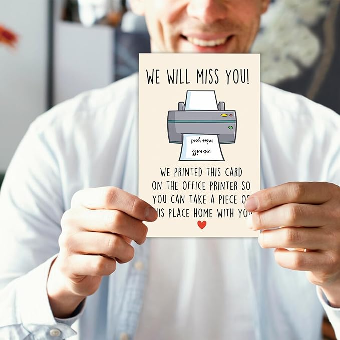 Funny Printable Retirement Card for Coworker or Boss,Happy Retiring Card Gift for Him Her,We Will Miss You, Leaving for Retiring Coworker Colleagues Boss