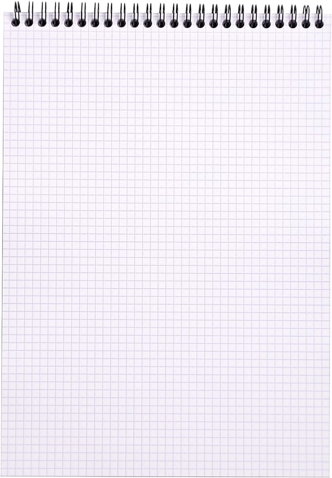 Rhodia Wirebound Notepad, A4, Square Ruling - Orange (18500C)