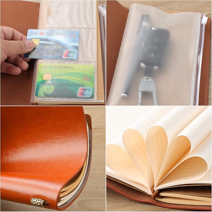 Memorial Gifts for Loss of Wife, Refillable Travel Photo Diary Journal Bereavement Gift, Letters to My Wife in Heaven Those We Love Don't Go Away Sympathy Gifts for Loss of Wife
