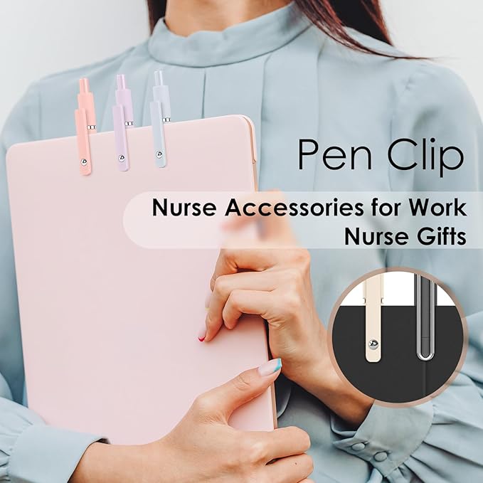 Nurse Pens, Easter Gifts for Women Coworker Doctor Nurses, Aesthetic Preppy Office Supplies, Office Desk Accessories Nursing School Essentials, Fine Point Pen for Journaling Note Taking(5 Pcs Morandi)