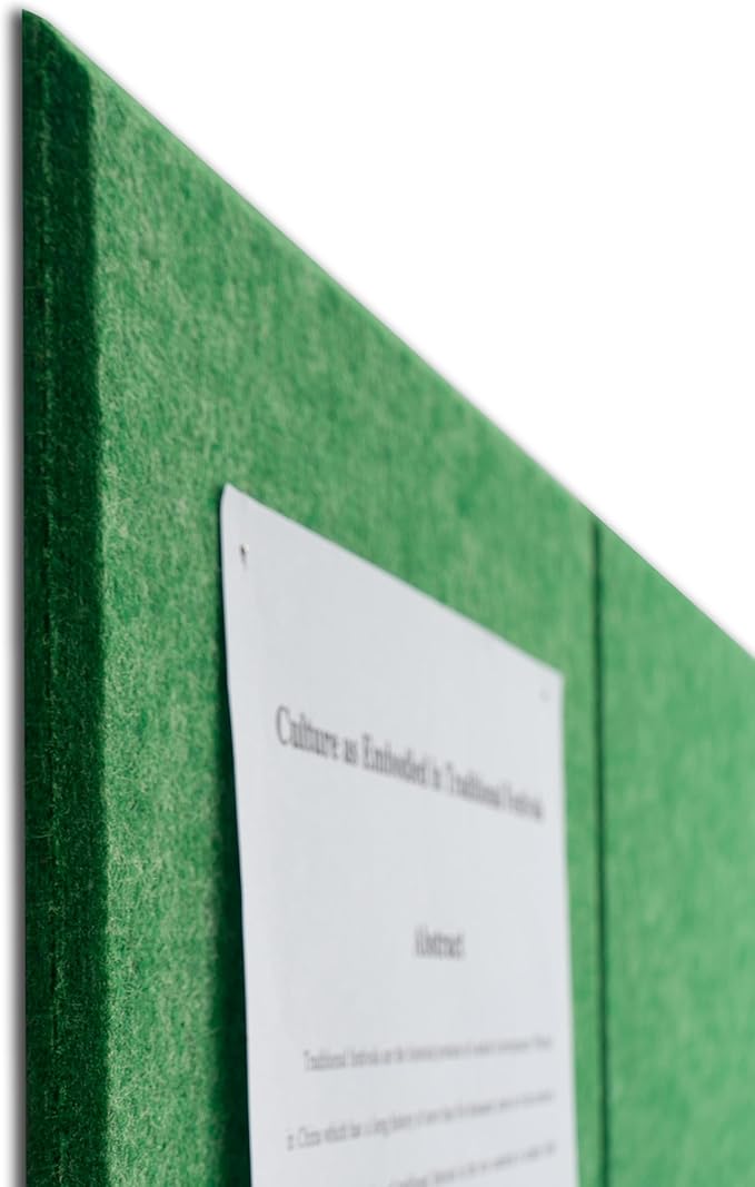 Large Felt Bulletin Board(36" x 24"),Cork Board Alternative,6 Pack Felt Wall Tiles with Safe Removable Adhesive Tabs,Notice Pin Board/Message Board/Vision Board for Office, School & Home