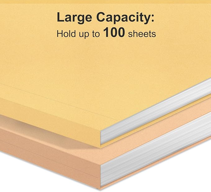 ViVin File Folders, Fits 8.5 x 11 Letter Size Paper, 1/3-Cut Tabs, 240 Pack Manilla Colored File Folders, Perfect for Home, Office, and School Documents File Paper(Assorted)