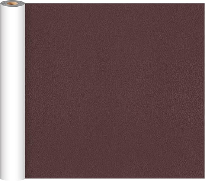CHEIGHY Leather Repair Kit Self Adhesive Leather Repair Patch for Furniture 15.7X78.7 inch Vinyl Repair Kit for Couches Car Seats Sofa Office Chair Belt Jackets (Coffee)