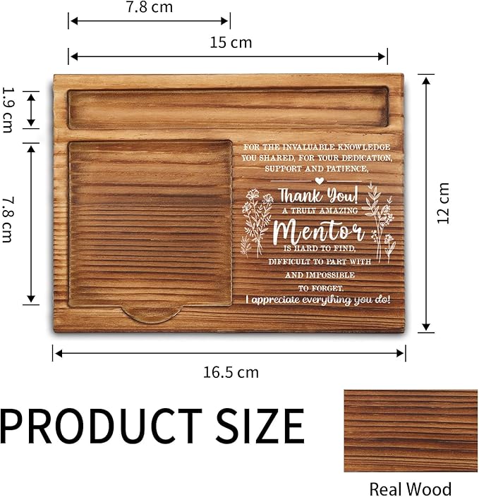 Mentor Gifts for Women, Men, Mentor Appreciation Gifts, Thank You Gifts for Mentor, Best Mentor Office Desk Decor Gifts Self-Stick Note Pad Holders ZSS13