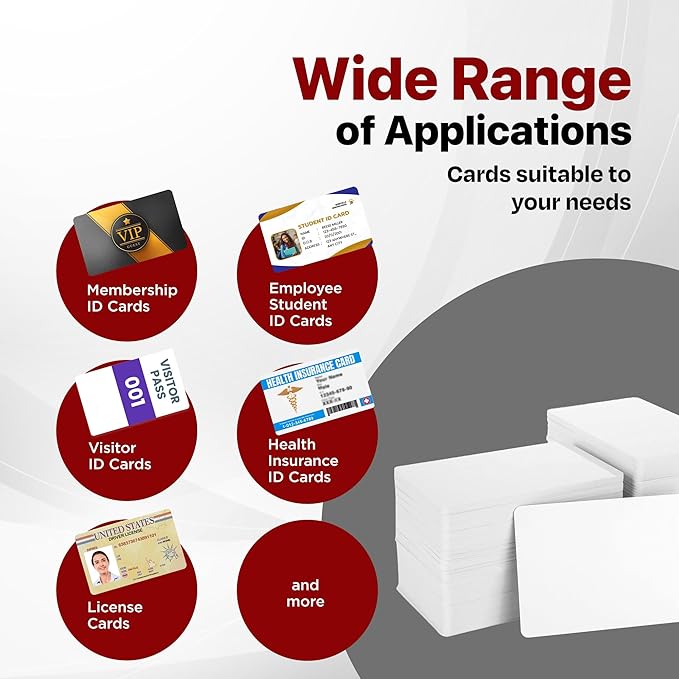 X LINE CR80 30 Mil Graphic Quality 100 Pack PVC Cards