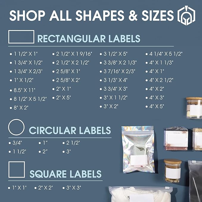 4.25" X 5.5" Matte White Shipping Labels Compatible with Inkjet and Laser Printers - 30 Sheets, 120 Total Printable Stickers for Mailing, Product Labeling, Organization - Spartan Industrial