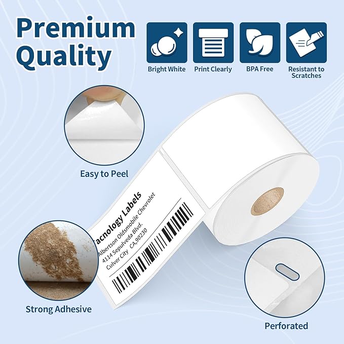 Tacnology 12 Rolls 3600 Labels Compatible with DYMO 30256 2-5/16" X 4" Adhesive Shipping Labels, Direct Thermal Labels Used with DYMO Label Writer 450, 450 Turbo, 4XL, Rollo & Zebra Desktop Printers