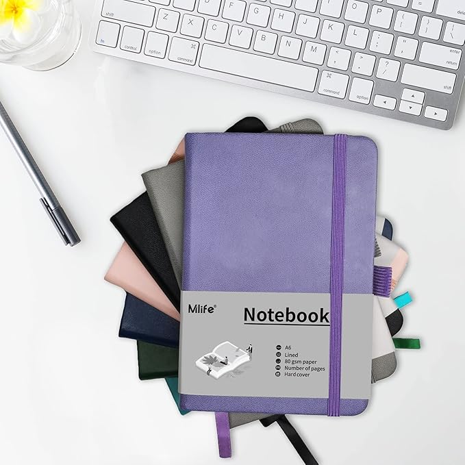 A6 Small Journal Notebook, Lined Pocket Notebook with Pen Holder, Mini Notebook Hardcover, 192 Pages, 3.9 inches * 5.5 inches Jurnal for Women and Man(1PACK Pink)