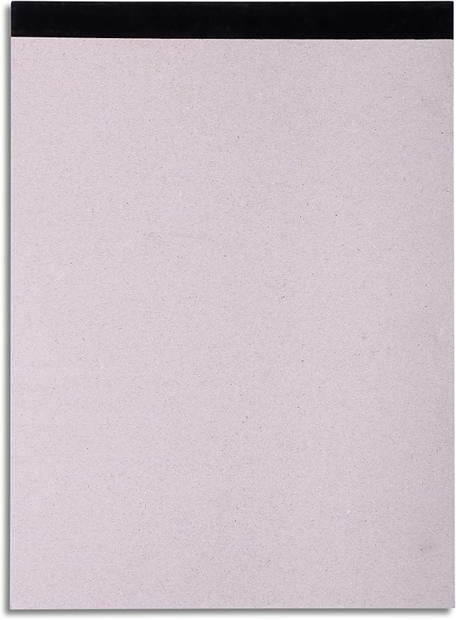 Mintra Office Legal Pads - ((BASIC WHITE 6pk, 8.5in x 11in, WIDE RULED)) - 50 Sheets per Notepad, Micro perforated Writing Pad, Notebook Paper for School, College, Office, Business