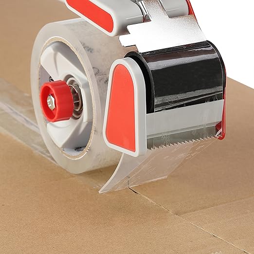 Mr. Pen- Packing Tape Dispenser Gun 2-Inch, 2 Pack with 2 Rolls Tape, Purple Heavy Duty Packing Tape with Dispenser, Packaging Tape, Clear Packing Tape, Tape Gun for Packing Boxes, Moving Tape