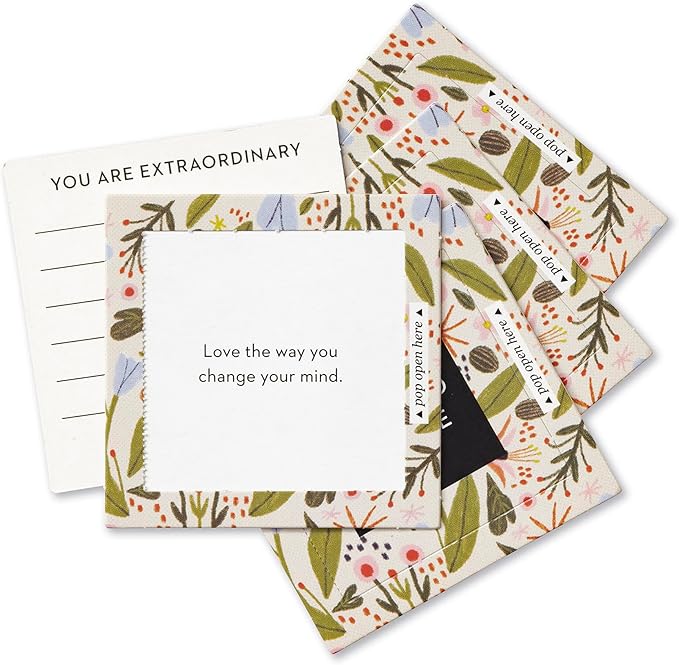 Compendium ThoughtFulls Pop-Open Cards – Love Who You Are – 30 Pop-Open Cards, Each with a Different Inspiring Message Inside