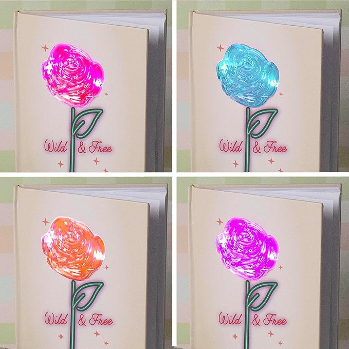 STMT D.I.Y. 3D Journaling Set, 40-Sheet Light-Up Journal With Gold Pen & Stickers, Trendy Stationery, School Supplies, Stationery Set, Journal Notebook, Journaling Kit, 8 Year Old Girl Birthday Gift