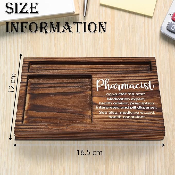 Pharmacist Gift Sticky Note Holder, Pharmer Appreciation Gift, Thank You Gifts for Pharmacy Technician Future Pharmacist Pharmacology PHARMD Gift Self-Stick Note Pad Holders Desk Organizer TZP24