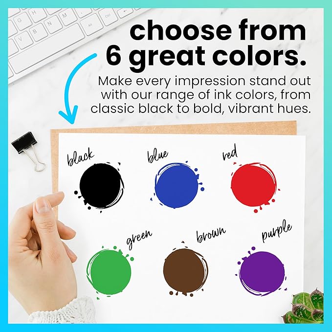 ExcelMark Premium Self-Inking Stamp Refill Ink - 1 oz. (Purple)