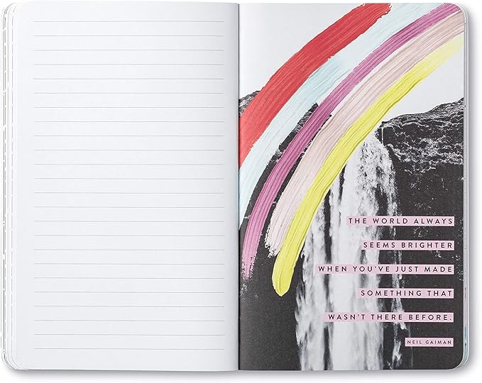 Compendium Softcover Journal - Make each day your masterpiece. – A Write Now Journal with 128 Lined Pages, 5″W x 8″H