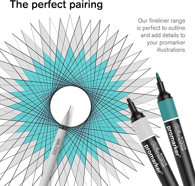 Winsor & Newton ProMarker Set, 6 Count, Pastel Tones