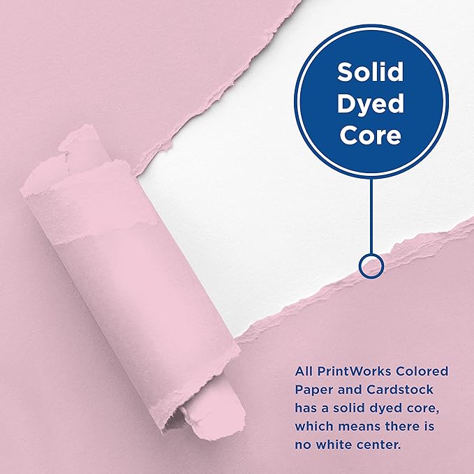Printworks Pastel Cardstock, 67 lb, 4 Assorted Pastel Colors, FSC Certified, Perfect for School and Craft Projects, 50 Sheets, 8.5” x 11” (00684)