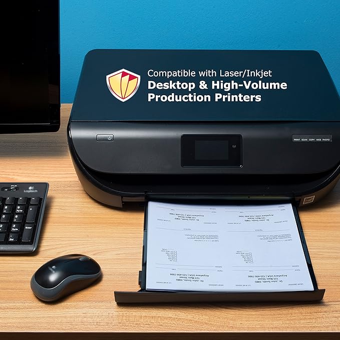 DocuGard Premier Medical Security Paper for Printing Prescriptions and Preventing Fraud, CMS Approved, 10 Security Features, Laser and Inkjet Safe, Blue, 8.5 x 11, 24 lb., 2500 Sheets (04543C)