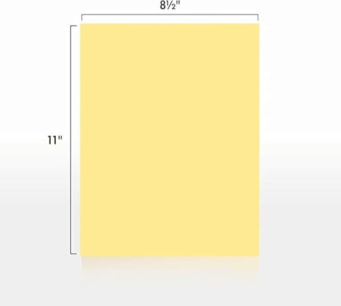 Colored Copy Paper, 20 LB 8.5 X 11, 500 Sheets (Buff)