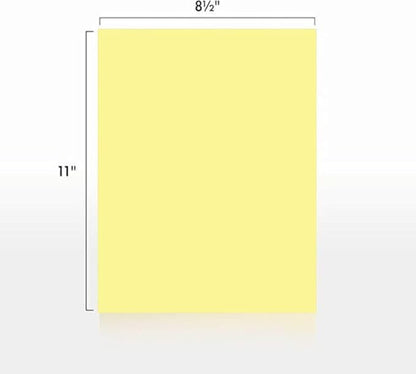 Colored Copy Paper, 20 LB 8.5 X 11, 500 Sheets (Canary)