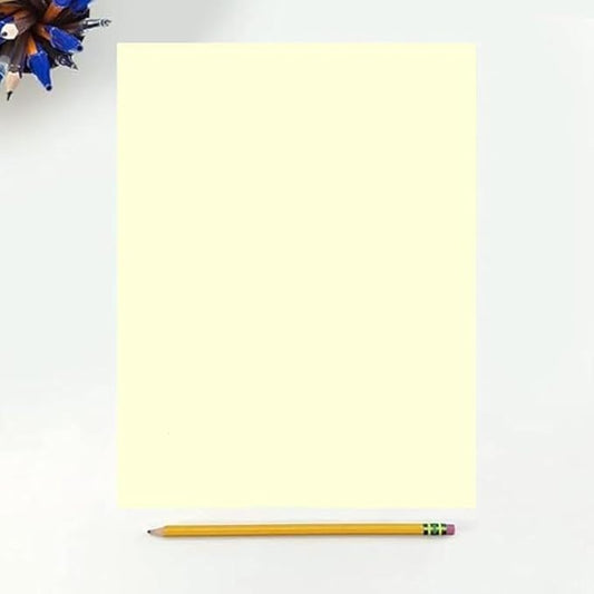 Colored Copy Paper, 20 LB 8.5 X 11, 500 Sheets (Ivory)