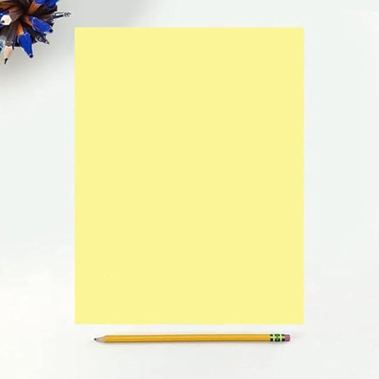 Colored Copy Paper, 20 LB 8.5 X 11, 500 Sheets (Canary)