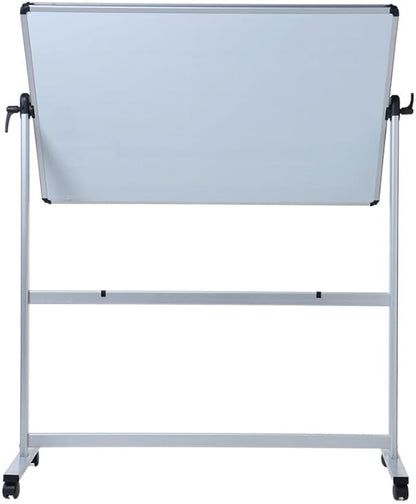 VIZ-PRO Double-Sided Magnetic Mobile Whiteboard,72 x 40 Inches Aluminium Frame and Stand