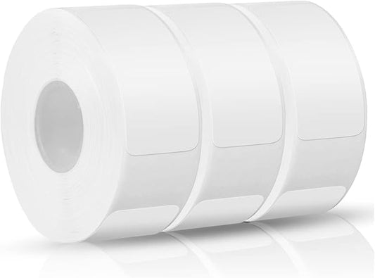 iEager Label Maker Tape, 15mm x 30mm, White Sticker Thermal Paper, Household Storage Labels, Self-Adhesive Label Tape, Set of 3
