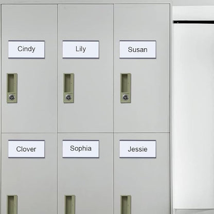 C Channel Magentic Label Holders 1.2x4 Inch,Magnetic Labels for File Cabinets，Pack of 50